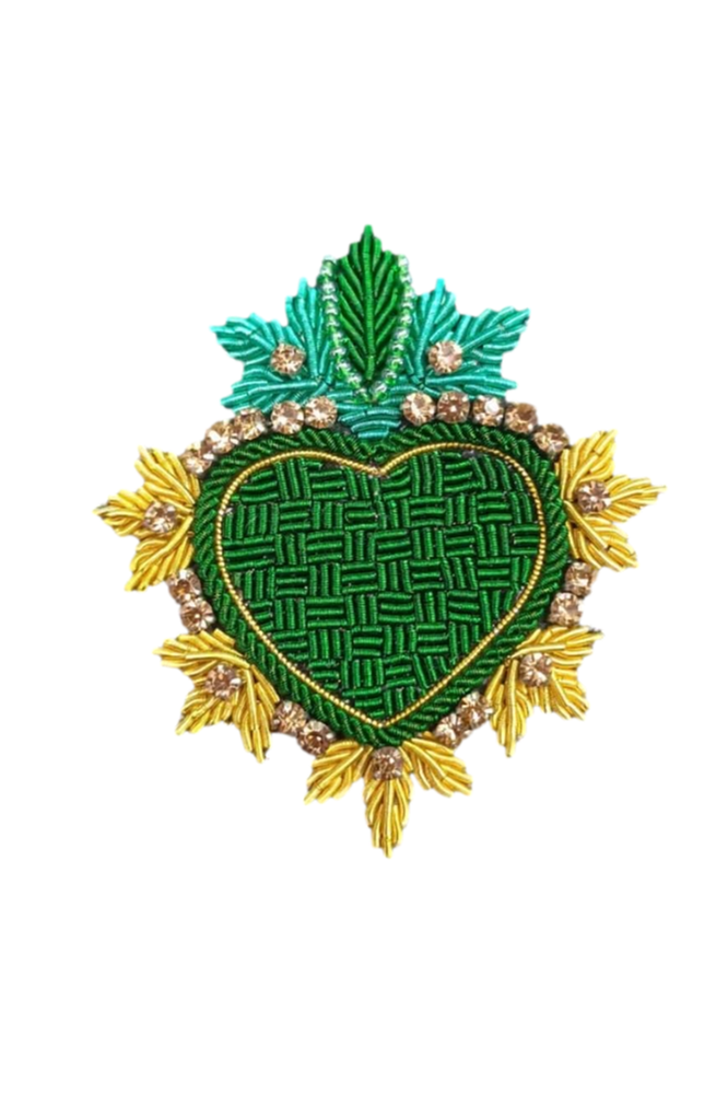 Brooch | Ex Voto Green Brooches Parisian Cool
