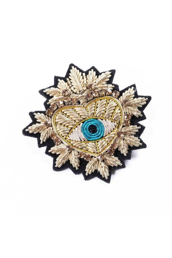 Brooch | Large Gold Heart Brooches Parisian Cool