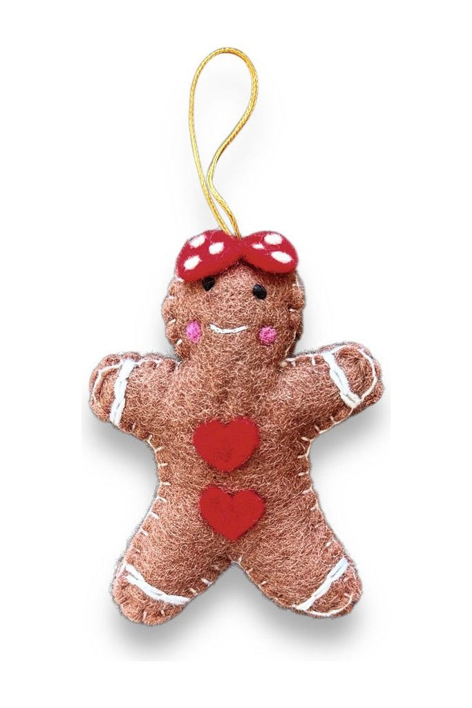 Hanging Christmas Decoration | Gingerbread Woman Christmas Decorations Pashom International