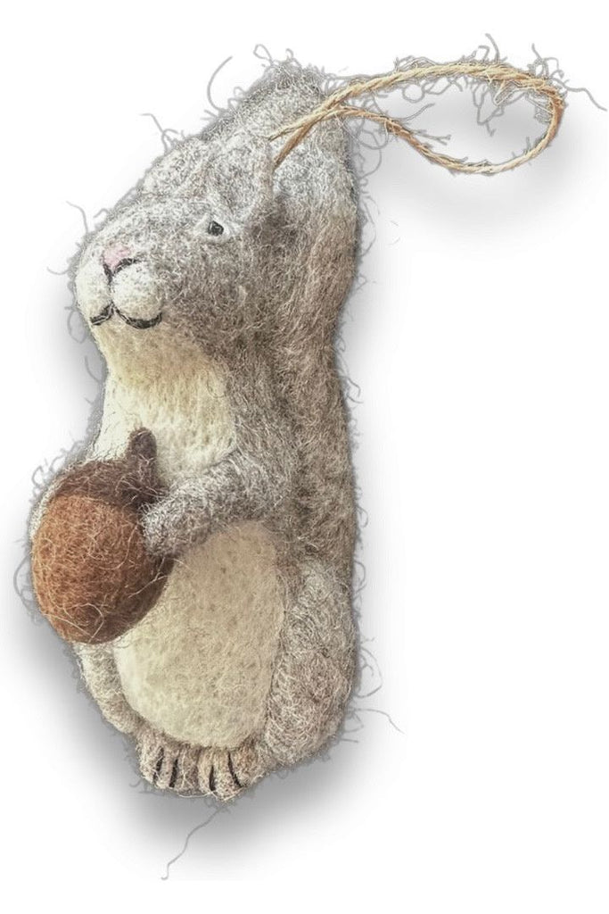 Christmas hanging decorations | Needle Felted Squirrel Christmas Decorations Pashom International