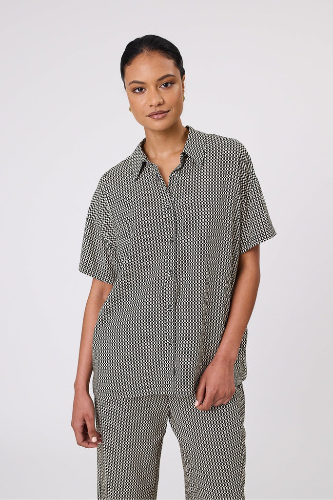 Marlow Phase Shirt Geo Print with matching Phase Pant