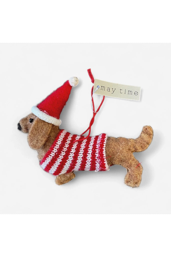 Christmas Decoration | Felt Hanging Dog | Dashie Christmas Decorations May Time