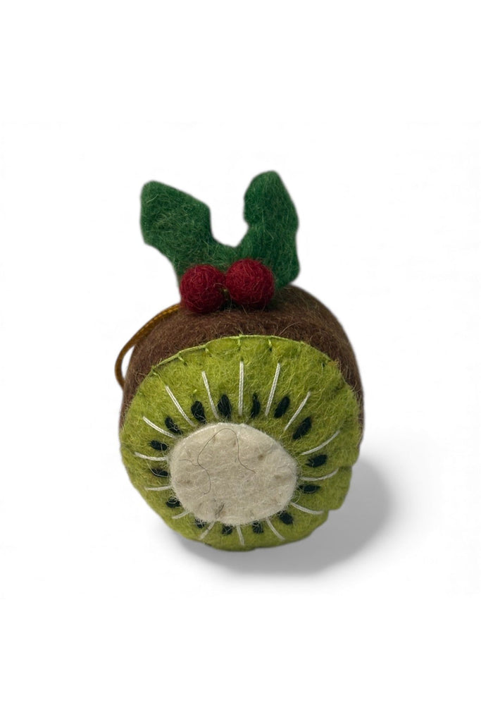 Hanging Christmas Decoration | Kiwi Fruit w Holly Christmas Decorations Pashom International