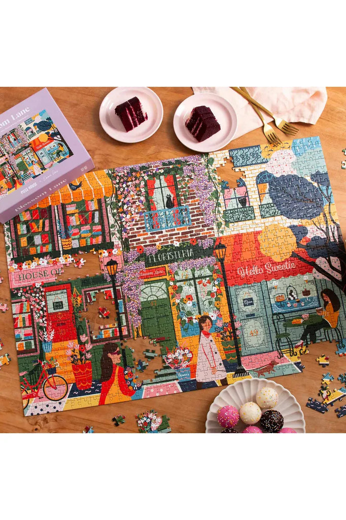 Blossom Lane | 1000 Piece Jigsaw Puzzle Puzzles Piece House