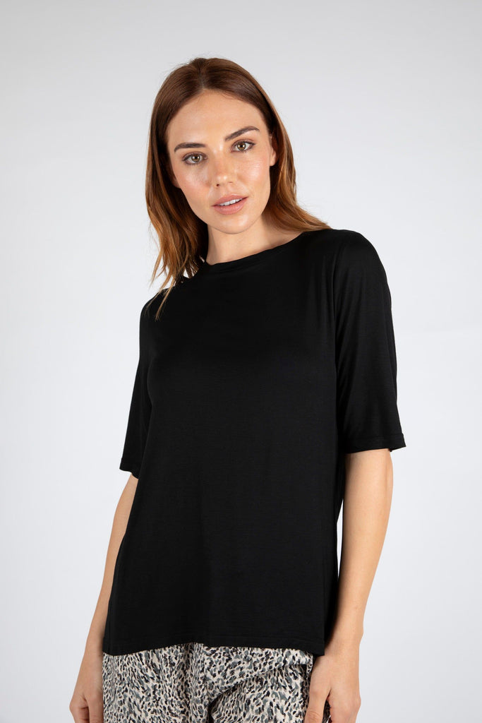 Marlow Anytime Tee 3/4 sleeve Black