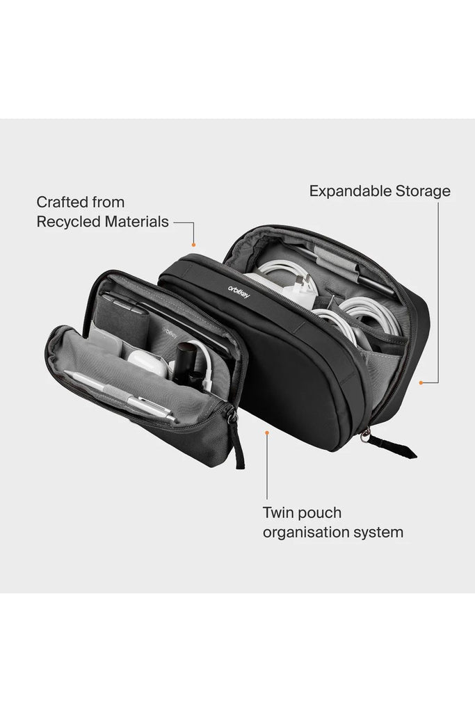 2-in-1 Tech Pouch | Olive Productivity Organisation Orbitkey