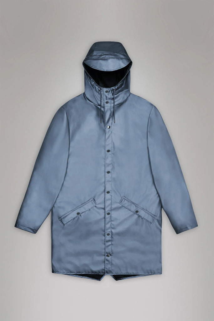 Rains Long Jacket Bay Blue