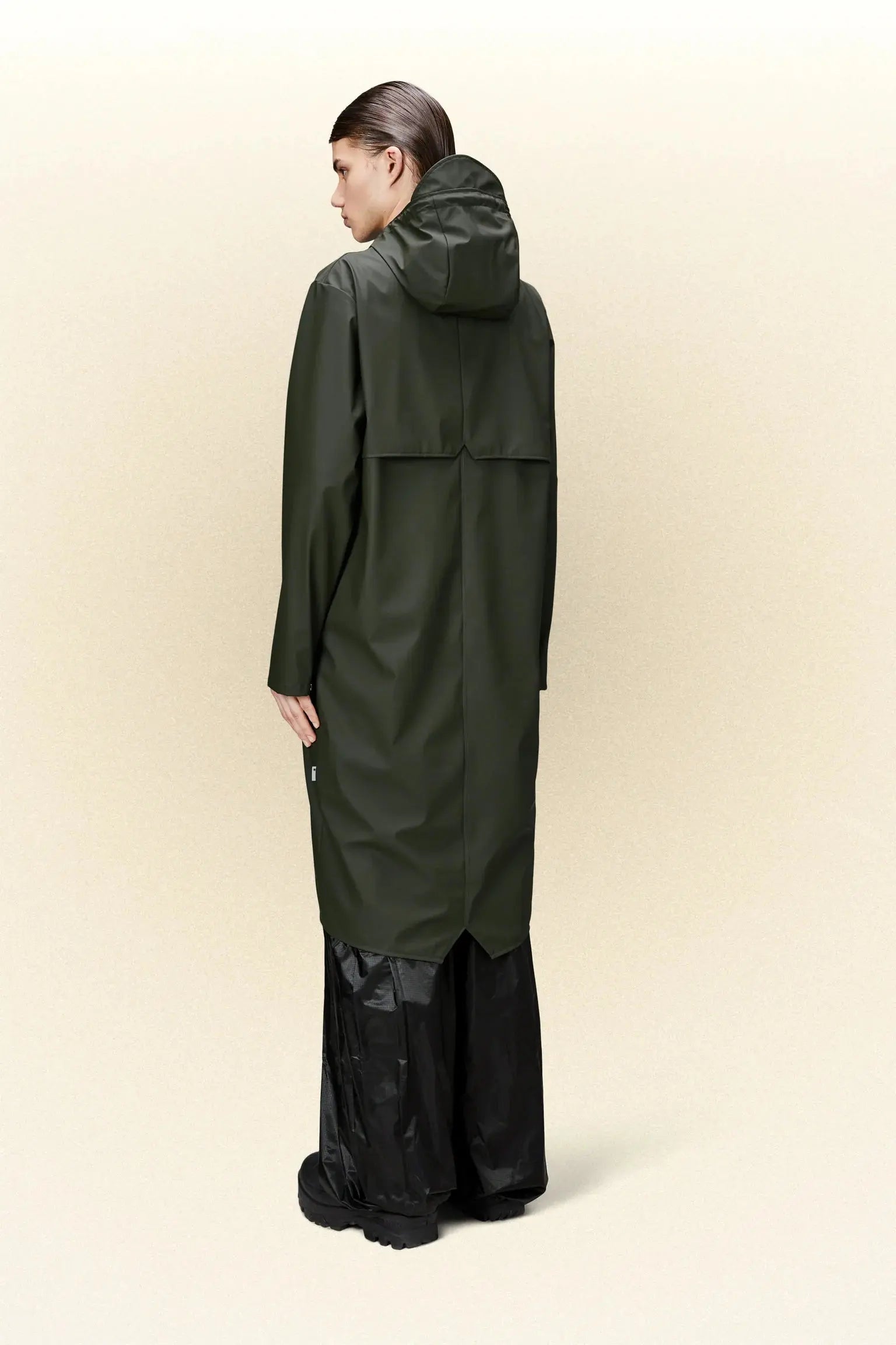 Rains Longer Jacket Green Crisp Home Wear - Main Image