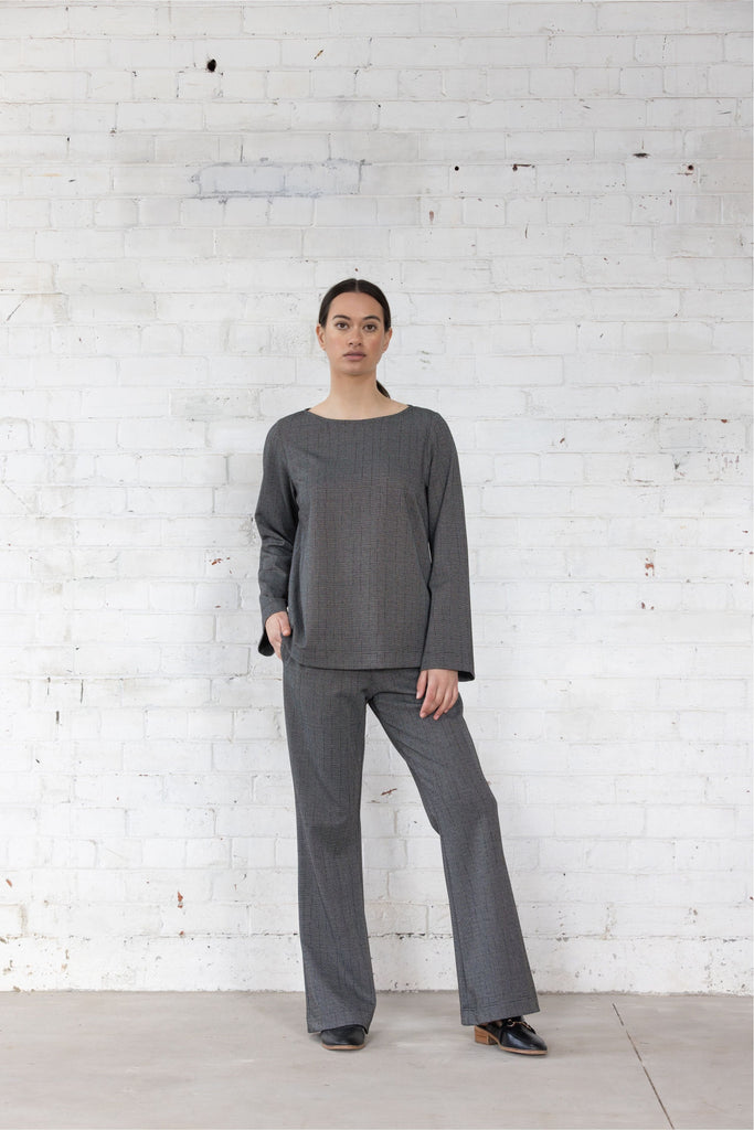 Recline Top | Grey Tops XS,S,M,L Dressed