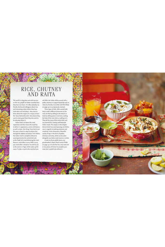 Rice, Chutney And Raita Introduction Page from From My Indian Kitchen Traditional & Modern Recipes For Delicious Home-Cooked Food by Nitisha Patel 