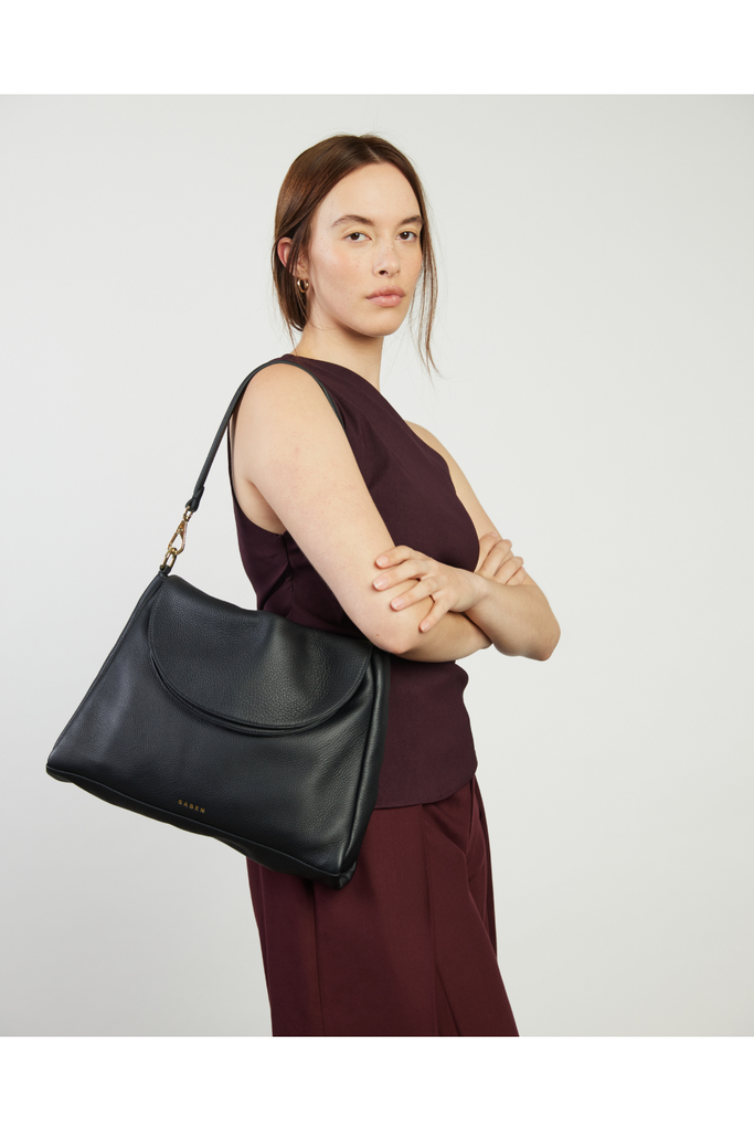 Becks Crossbody Bag | Black Luxe Shoulder + Crossbody Bags Saben