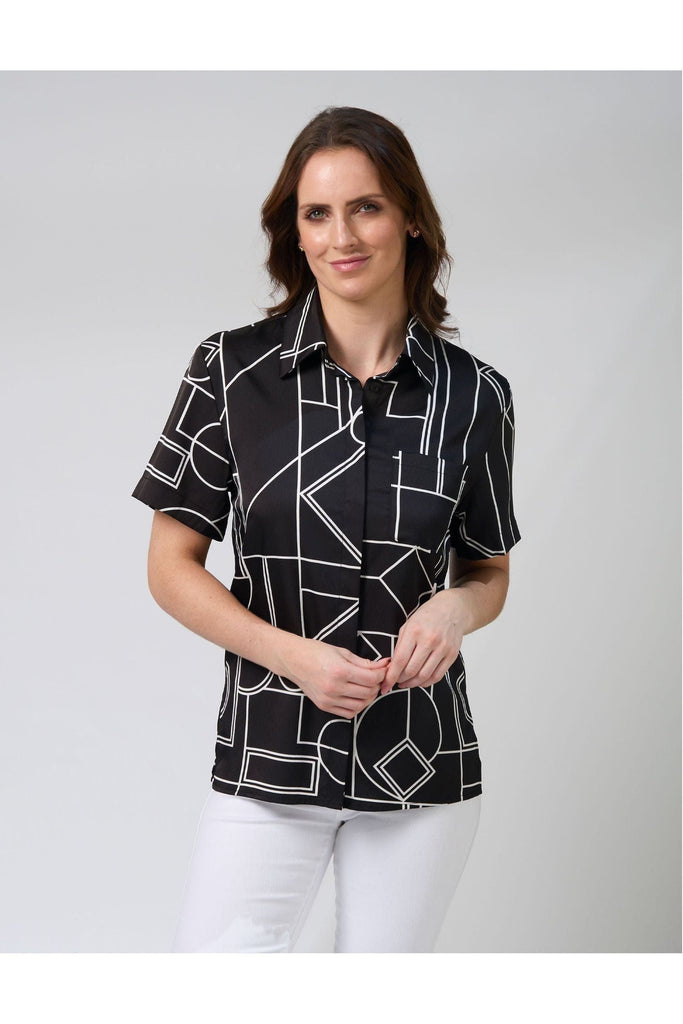 Stella + Gemma Alisa Blouse in Spring Street print