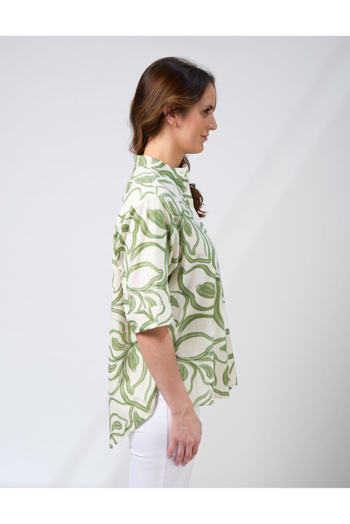 Mika Blouse in The Secret Garden print from Stella & Gemma