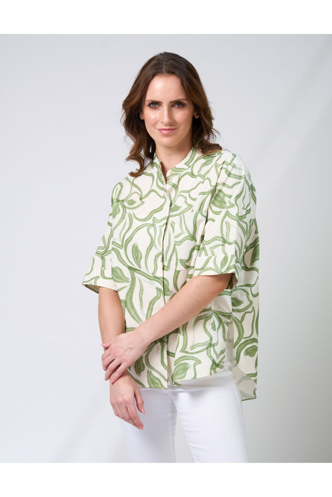 Mika Blouse in The Secret Garden print from Stella & Gemma