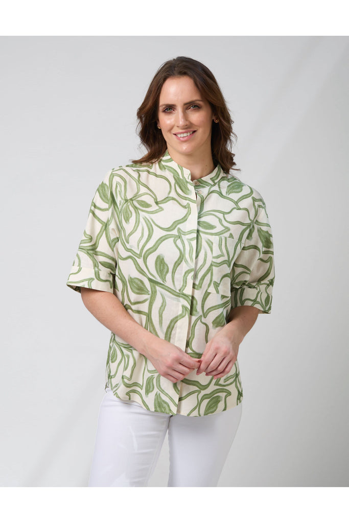 Mika Blouse in The Secret Garden print from Stella & Gemma