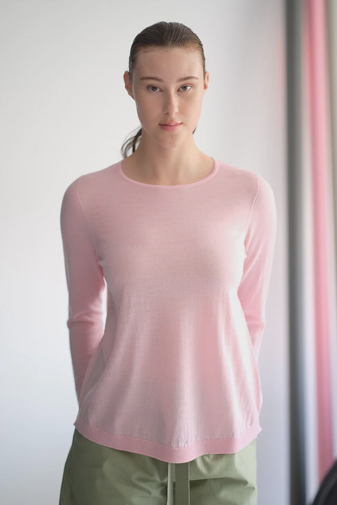 Standard Issue Merino Swing Sweater Lychee Pink