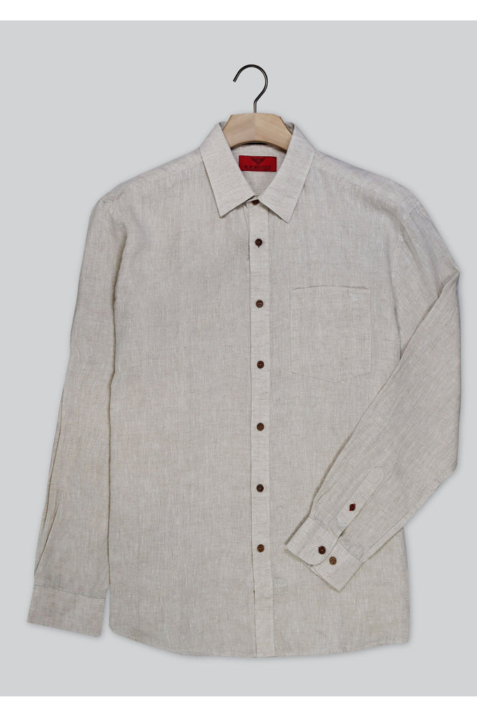 R F Scott Fields Shirt Oatmeal Linen