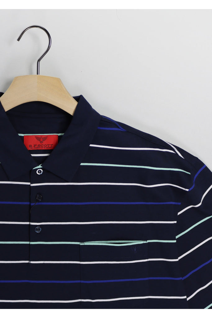 R F Scott Gordon Polo Shirt Thunderstorm