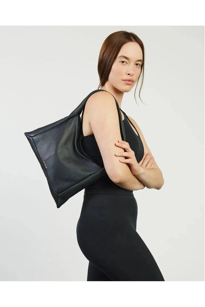 Hazel Shoulder Bag | Black Luxe Shoulder + Crossbody Bags Saben