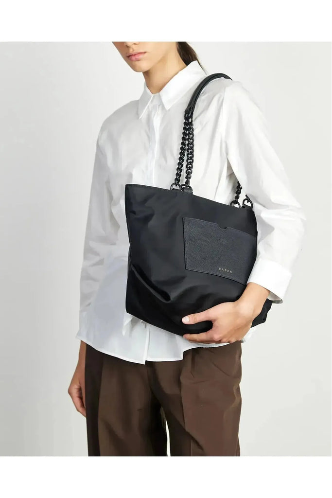 Saben Paris Tote Bag Black Recycled Nylon