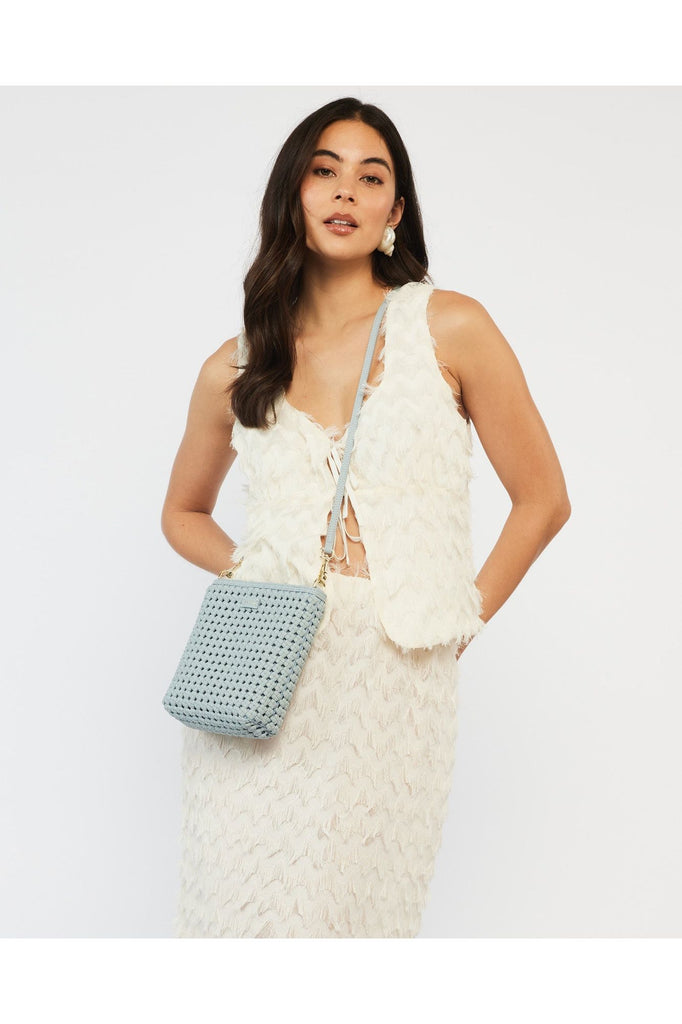 Coco Handbag | Mist Fine Braid Shoulder + Crossbody Bags Saben