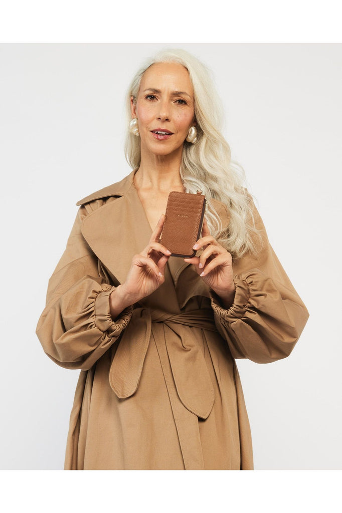 Winona Card Holder | Tan Womens Wallets Saben