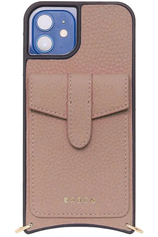 Saben Zippy Phone Sling Phone Case Dusky Pink iPhone 14
