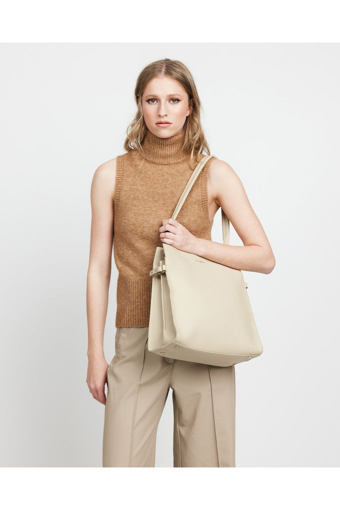 Saben Beatrice Shoulder Bag Biscotti Leather