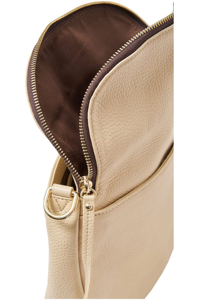 Saben AW24 Fifi Leather Handbag Biscotti