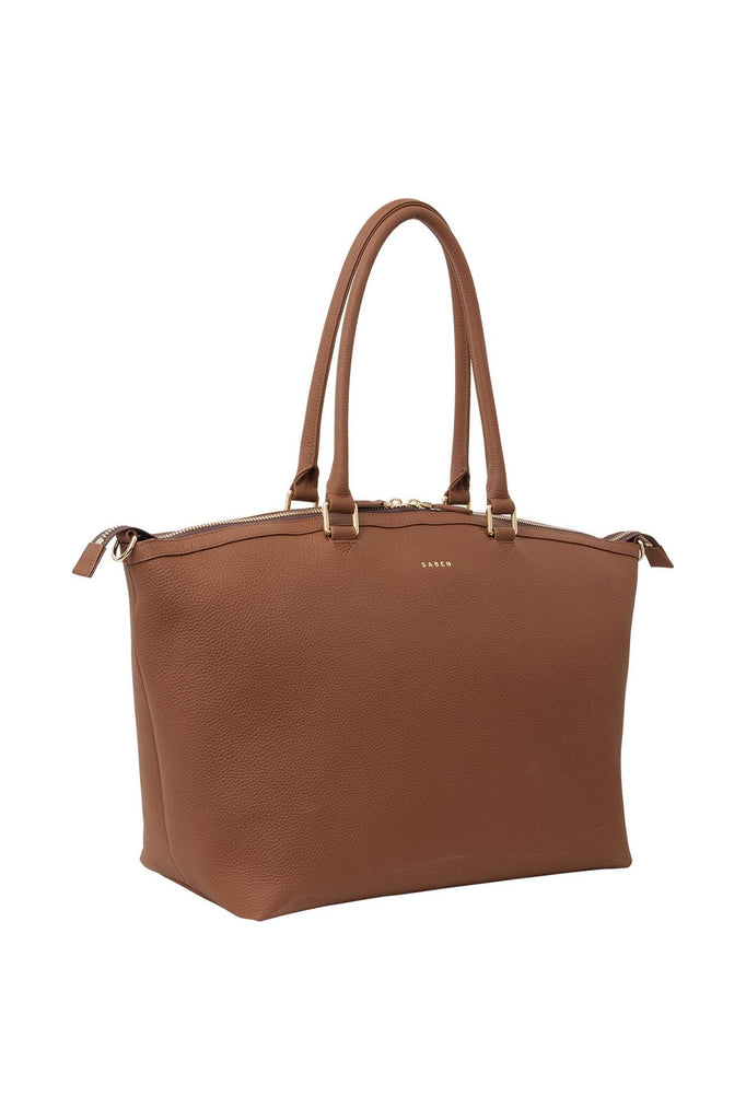 Saben Milan Carry All Bag Nutshell Brown Leather