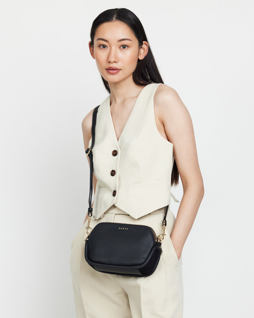 Odile Bag | Black Shoulder + Crossbody Bags Saben