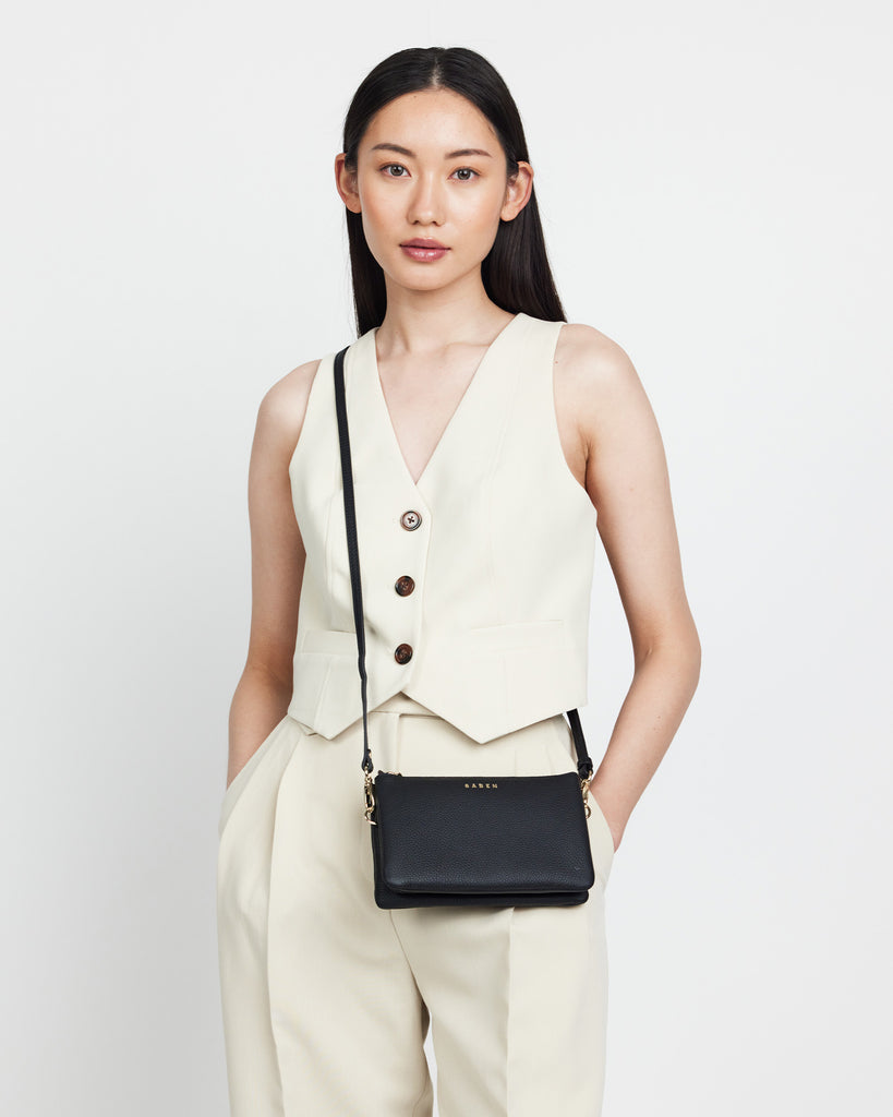 Tilly Crossbody Bag | Black Shoulder + Crossbody Bags Saben