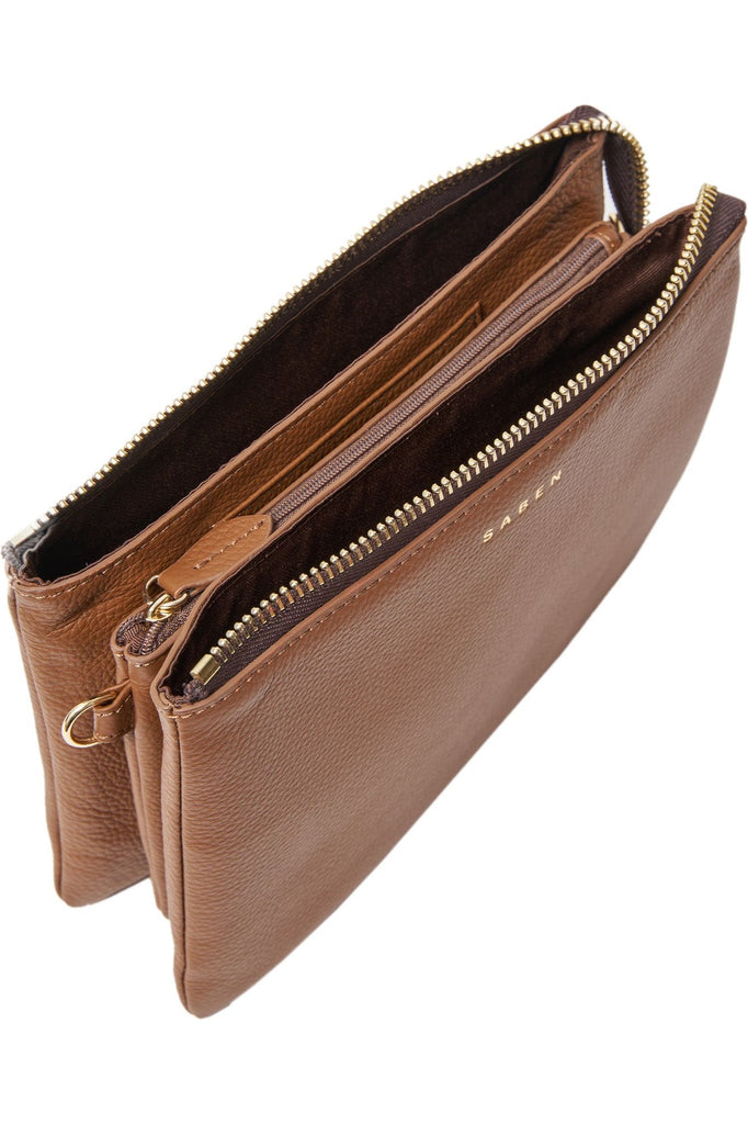 Saben Tillys Big Sis Leather Handbag Nutshell Brown