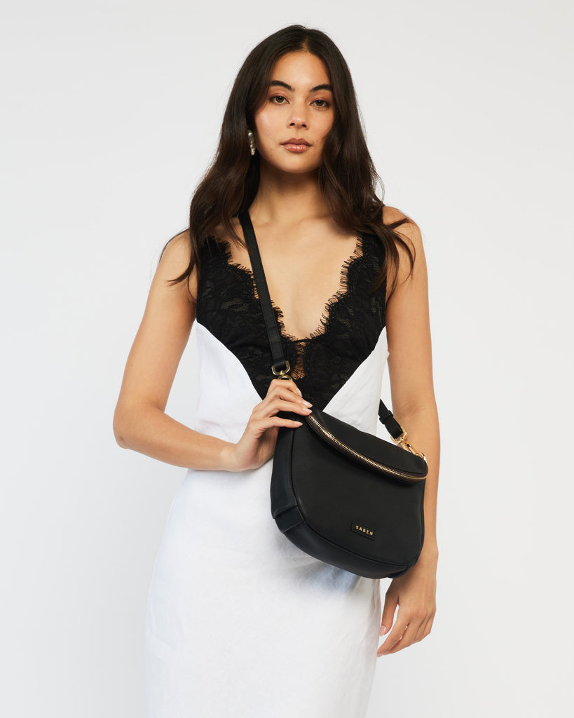 Fifi Crossbody Bag | Black Shoulder + Crossbody Bags Black Saben