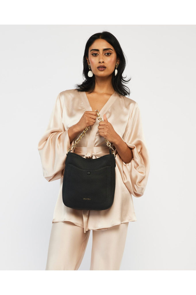 Rosie Shoulder Bag | Black Shoulder + Crossbody Bags Saben