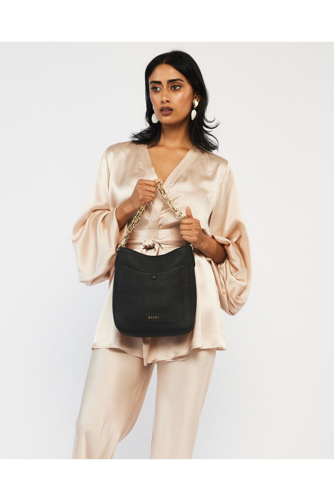 Rosie Shoulder Bag | Black Shoulder + Crossbody Bags Saben