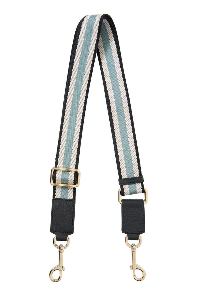 Feature Webbing Strap | Black + White + Duck Egg Bag Hooks, Straps + Handles Saben