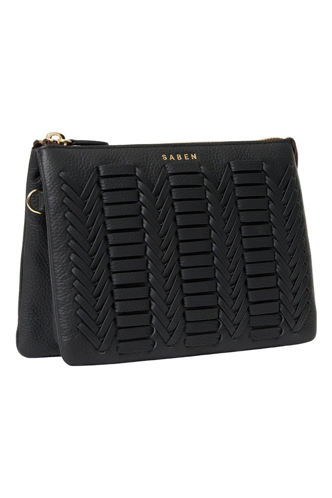 Tilly's Big Sis Crossbody Bag | Black Chevron Shoulder + Crossbody Bags Saben