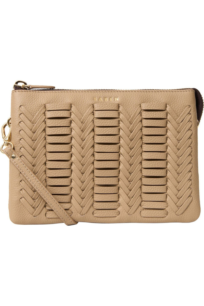 Tilly's Big Sis Crossbody Bag | Tea Chevron Shoulder + Crossbody Bags Saben