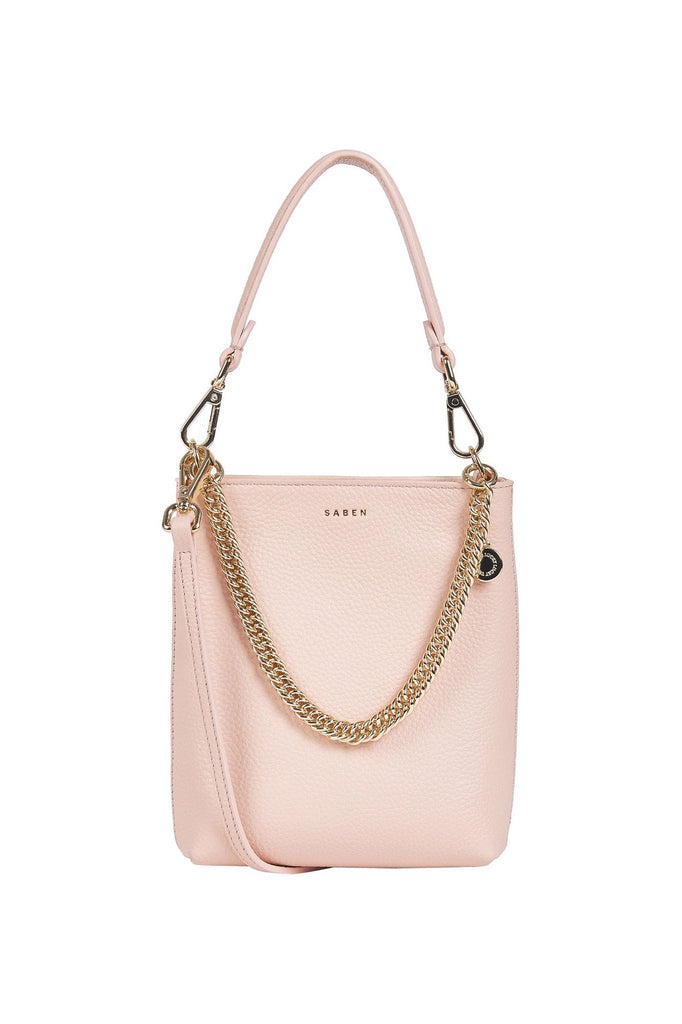 Saben Coco Leather Handbag Blush