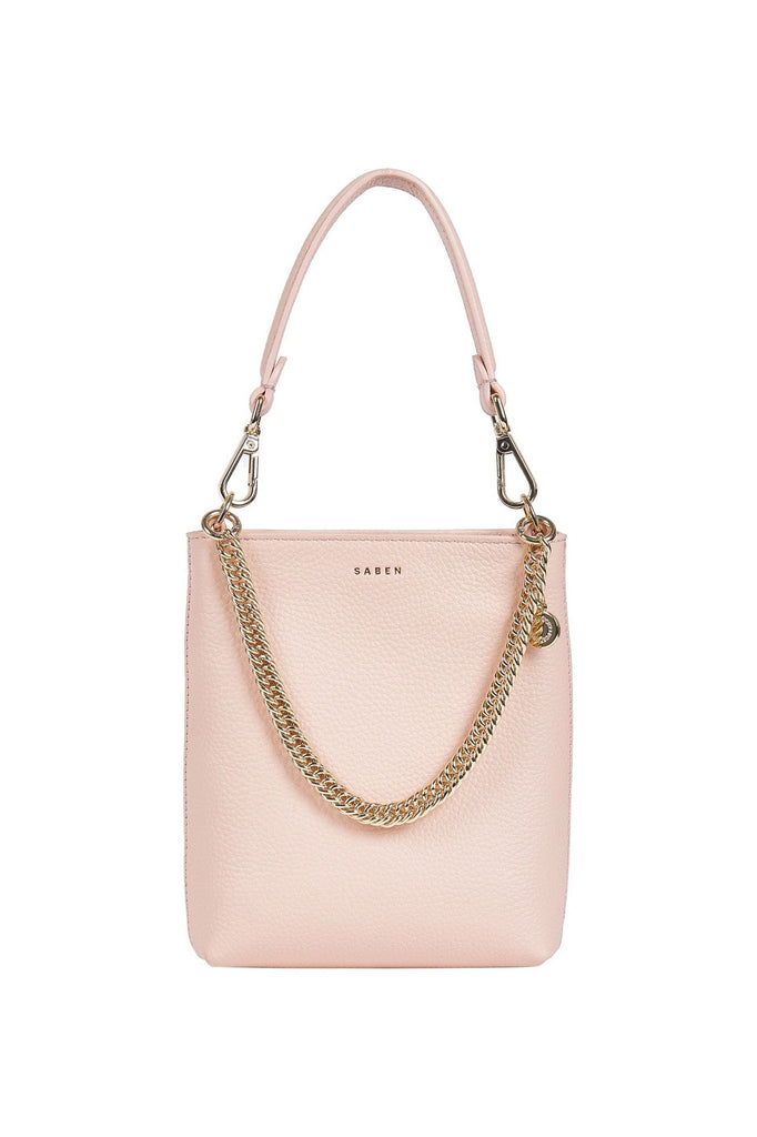 Saben Coco Leather Handbag Blush