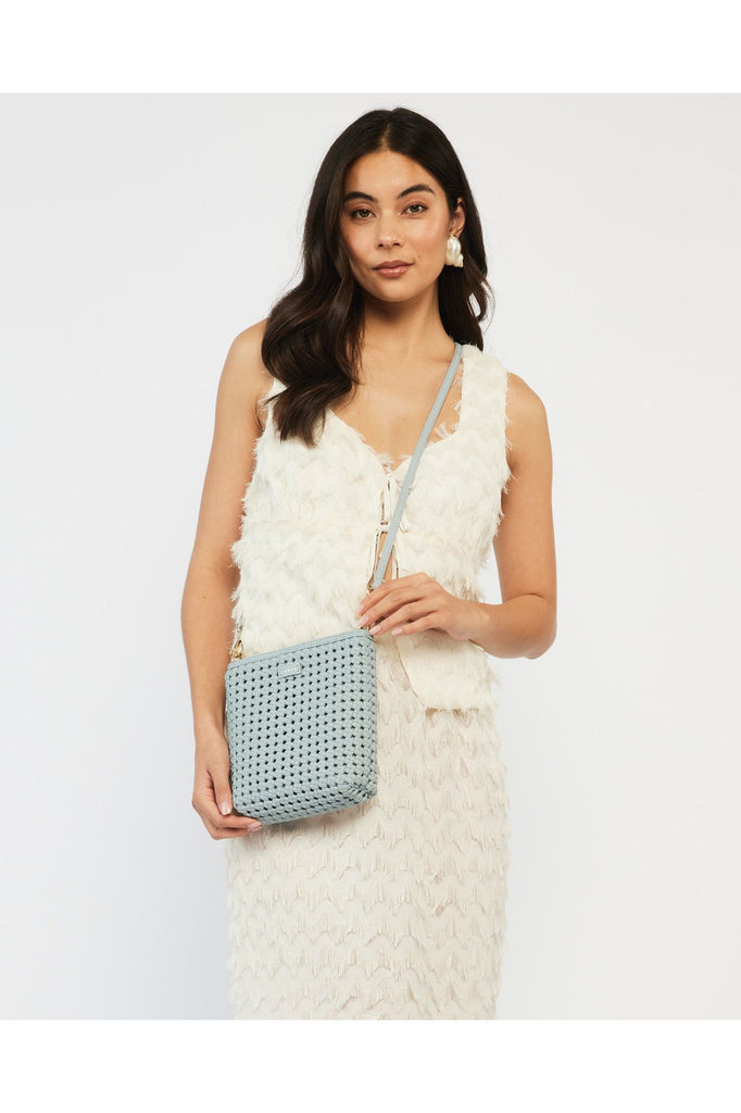 Coco Handbag | Mist Fine Braid Shoulder + Crossbody Bags Saben