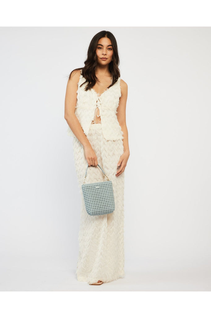 Coco Handbag | Mist Fine Braid Shoulder + Crossbody Bags Saben