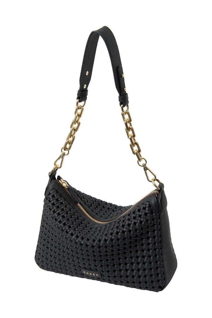 Dane Shoulder Bag | Black Braid Shoulder + Crossbody Bags Saben