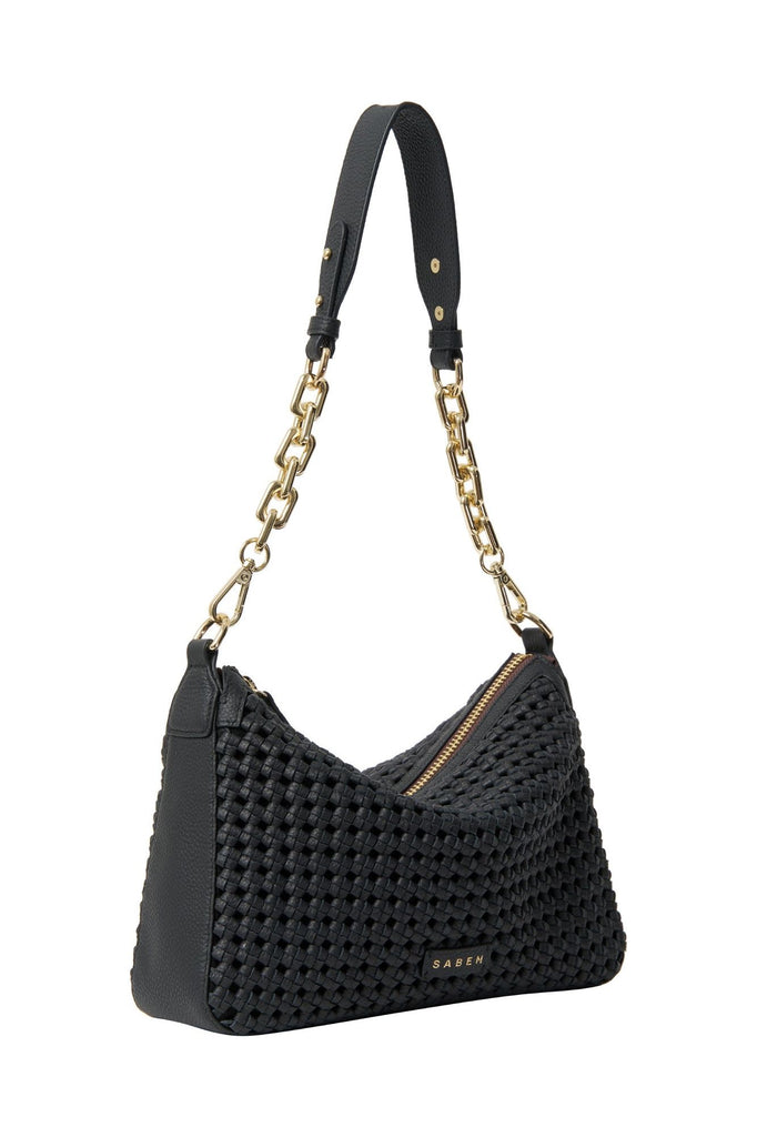 Dane Shoulder Bag | Black Braid Shoulder + Crossbody Bags Saben