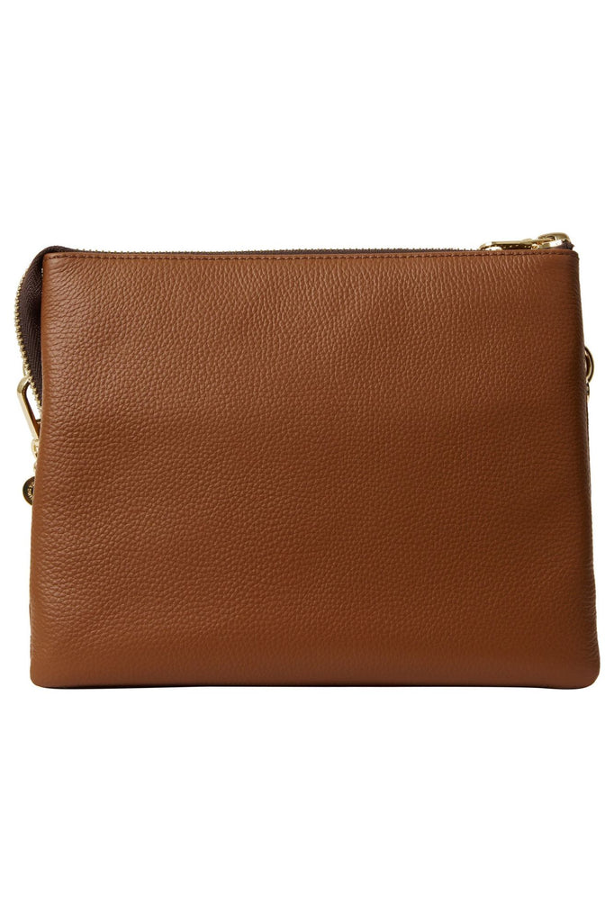 Matilda Crossbody Bag | Tan + Chunky Chain Shoulder + Crossbody Bags Saben