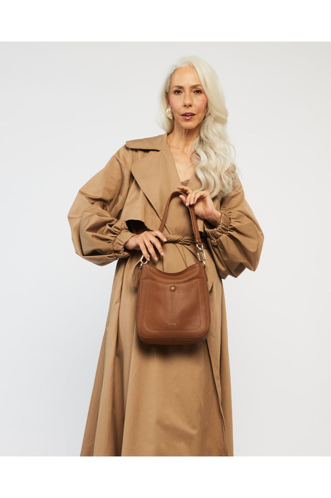 Rosie Shoulder Bag | Tan Shoulder + Crossbody Bags Saben