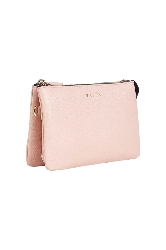 Saben Leather Tilly Crossbody Bag Blush