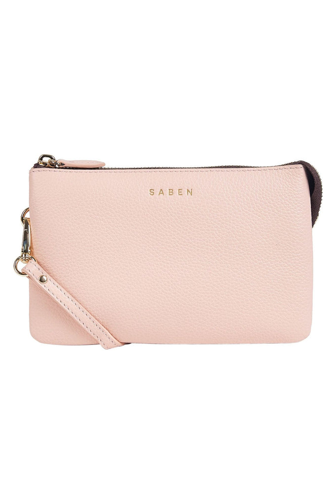 Saben Leather Tilly Crossbody Bag Blush