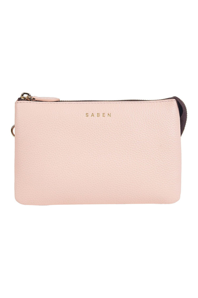 Saben Leather Tilly Crossbody Bag Blush